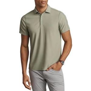NEW RHONE regatta pique polo in green sage